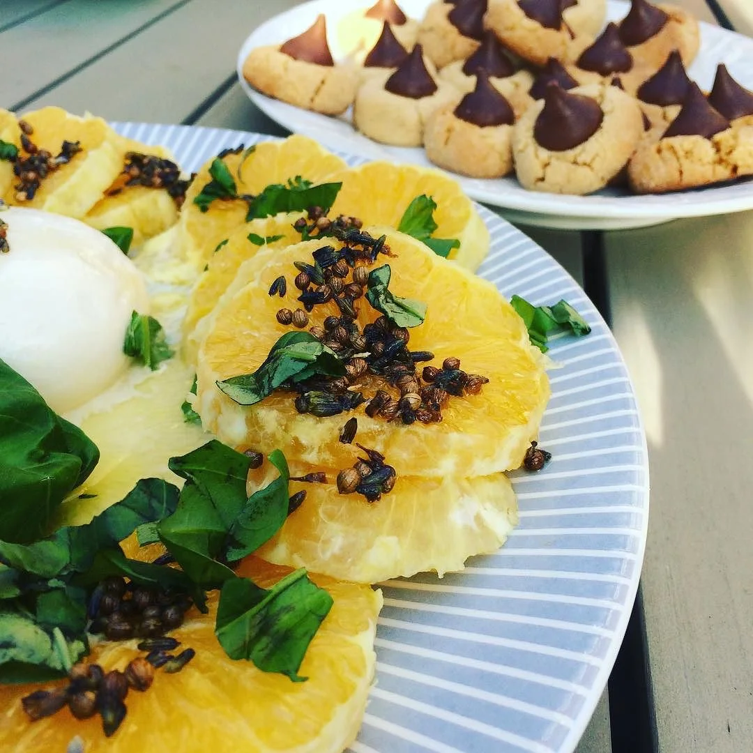 #Thanksgiving. A complicated holiday with all the #overeating involved. BUT- it can also be an eating adventure! One where you try new things (#burrata with honey lavender infused oil with oranges and #peanutbutter chocolate cookies) and you simply enjoy the company. Love my friends=family. #modernfamily #happythanksgiving #sunnyday #lazynutrition #appetizers #bushwick #bushwicknutrition #lazynutritionist http://ift.tt/1SmYqlt
