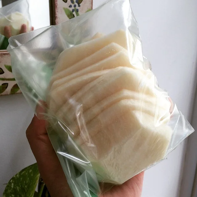 #Jicama is like eating slightly sweet, crunchy water. So good! It’s a root vegetable that kind of looks like a round turnip. Half of its calories come from #fiber, so even though it’s very #lowcalorie it’s very filling. I love to munch on it as a snack because it’s perfect on the go. Just sprinkle a little sea salt, cayenne, or paprika! #ilovejicama #veggies #healthysnacks #highfiber