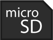 Работает с microSD