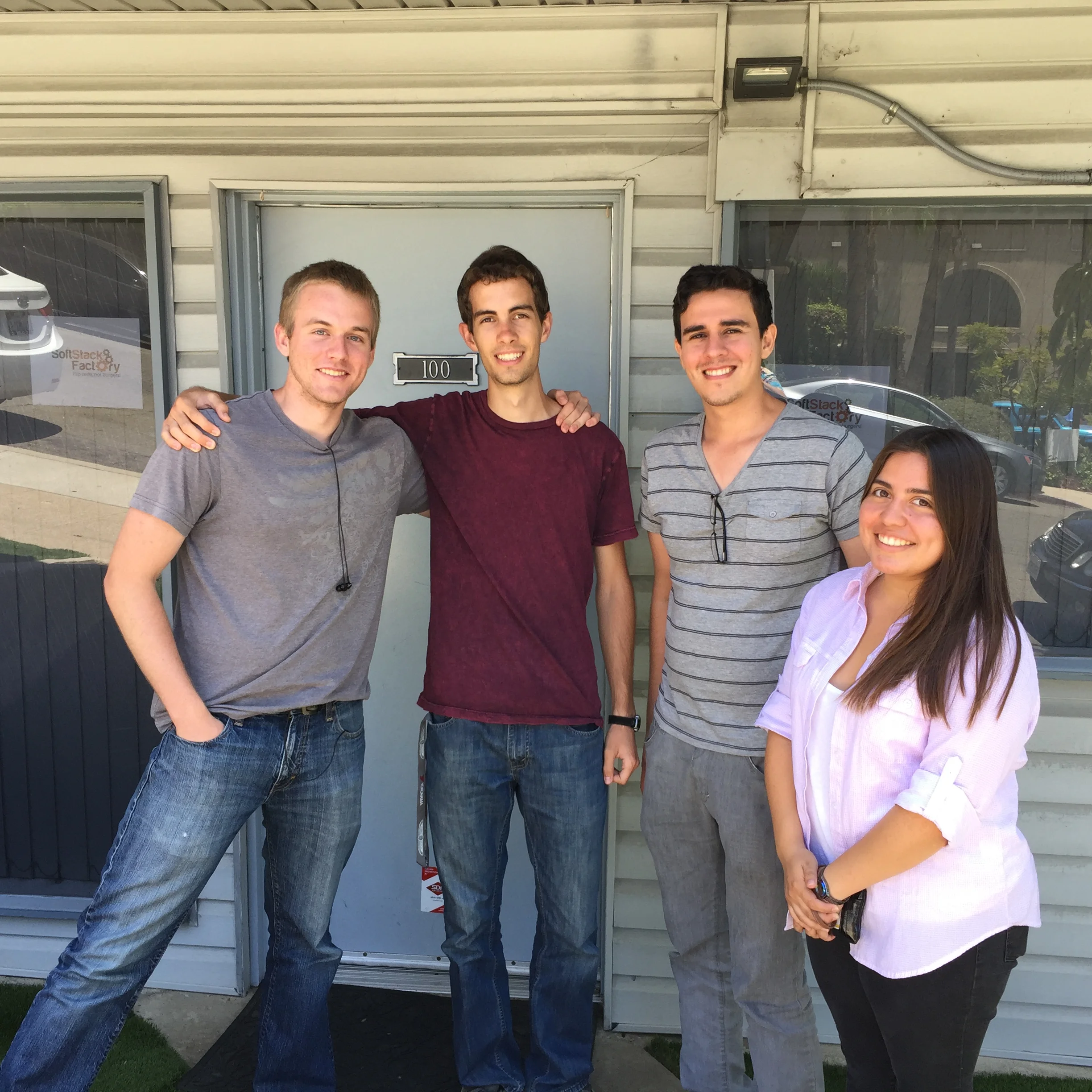 Our qualifier group: Alex Baker, JP Brown, Joseph Lizarraga and Kim Montenegro.