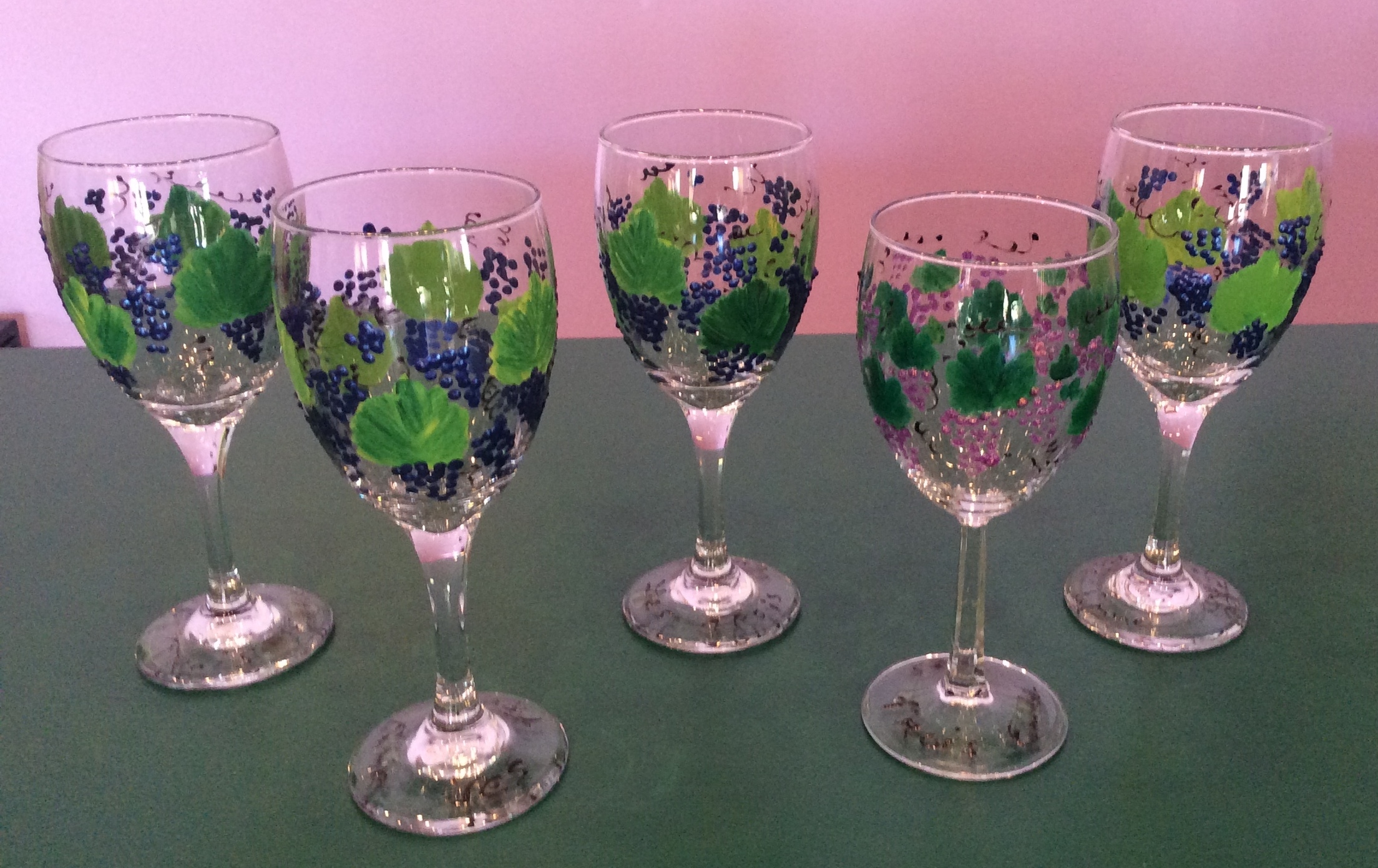 Painting Wine Glasses