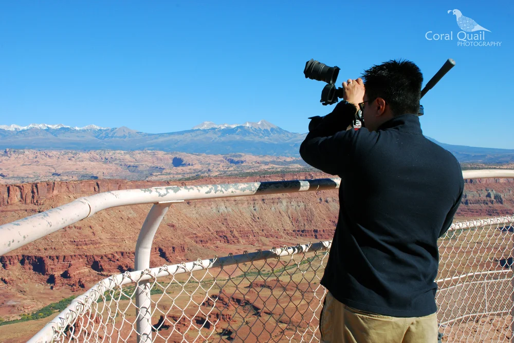 Jeff filming at Canyonlands National Park in Utah