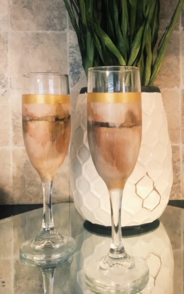 Glass Painting party with Adrienne Clement