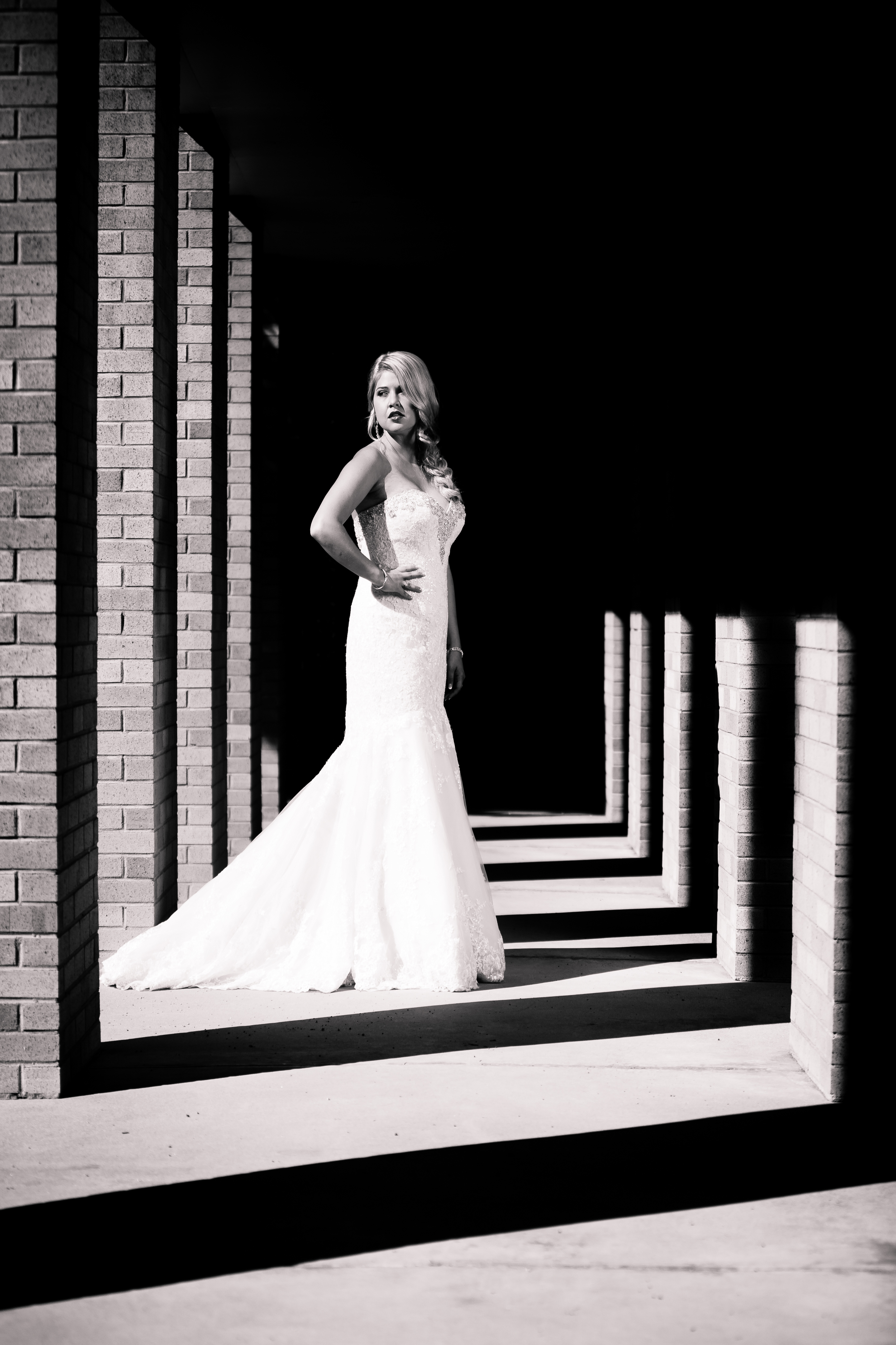 Black and white bridal. www.jmgantphotography.com