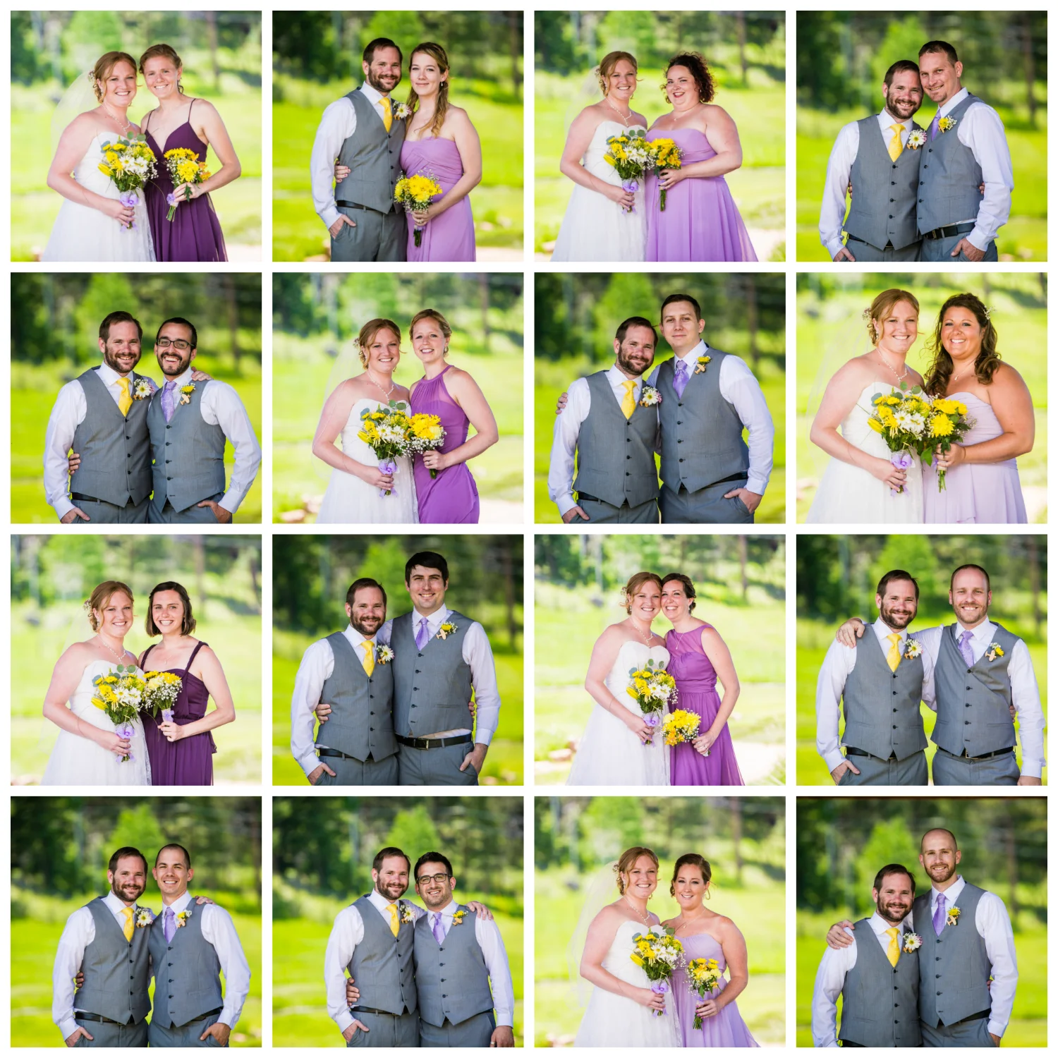 Bridal party. Deer Creek Valley Ranch Wedding. Photographed by JMGant Photography.