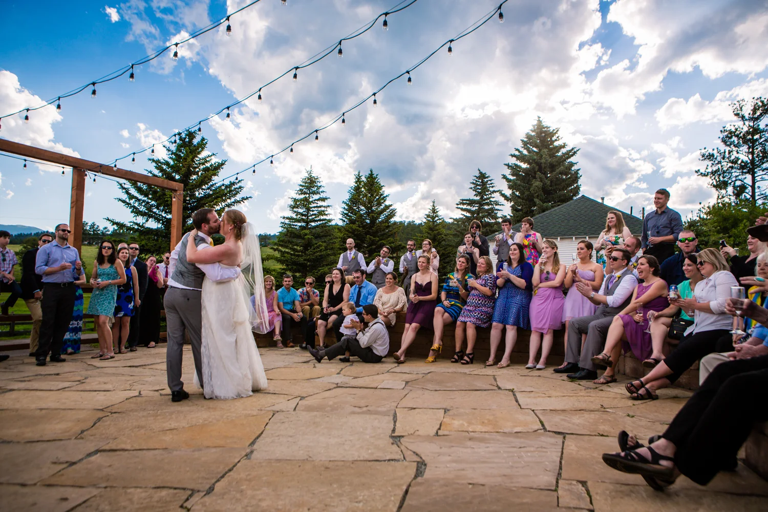 First dance. Deer Creek Valley Ranch Wedding. Photographed by JMGant Photography.
