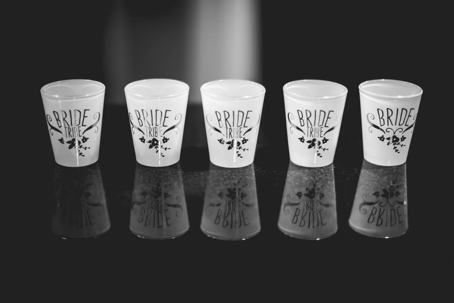 Bridesmaids shot glasses. 