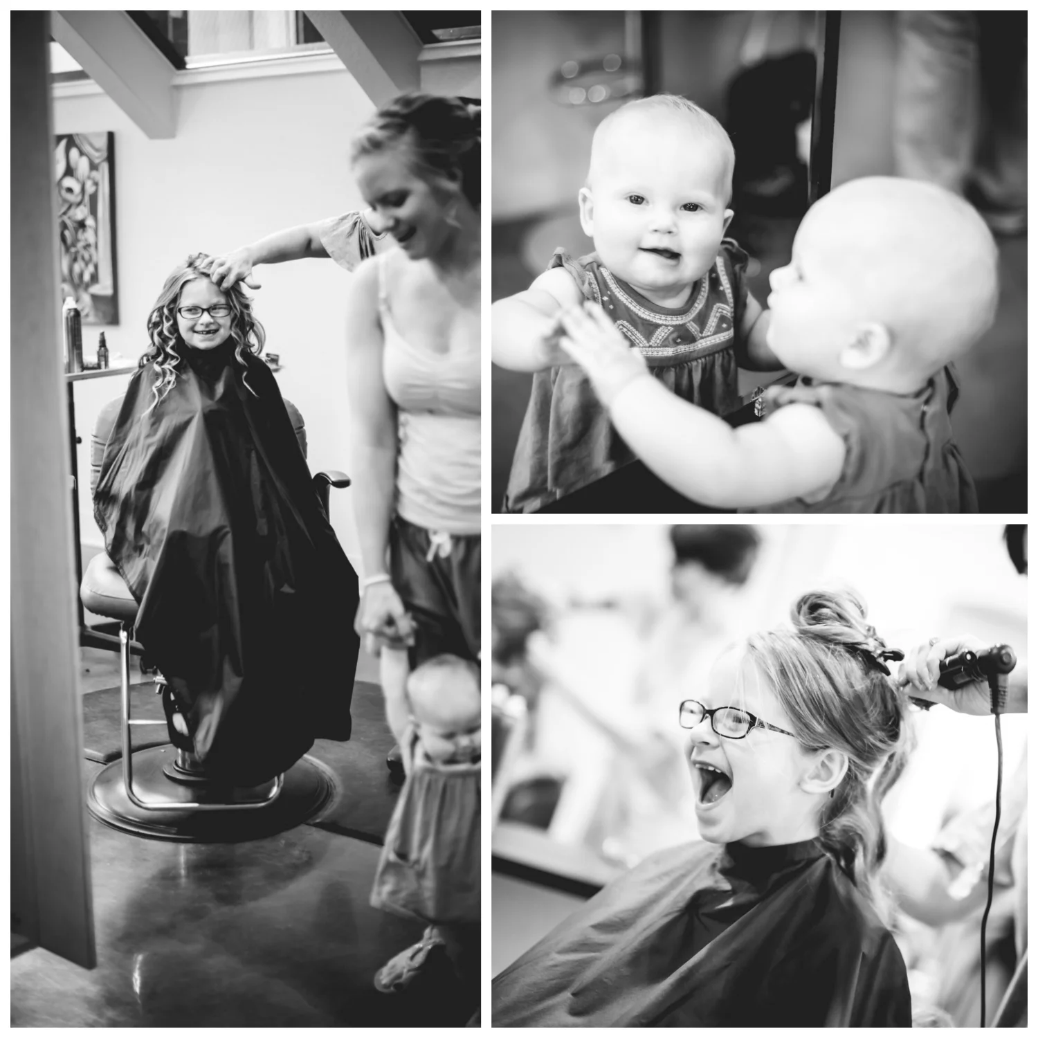 Wedding party getting ready for an Evergreen Colorado Wedding. Photographed by JMGant Photography.