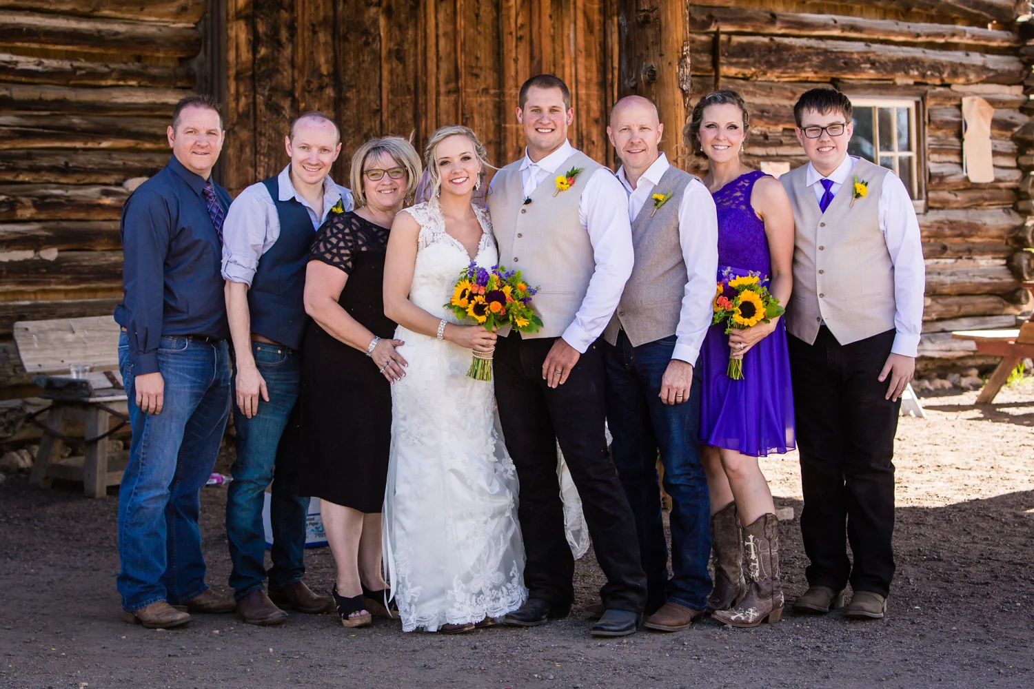 Family formals. Wedding at The barn at Evergreen Memorial. Photographed by JMGant Photography.