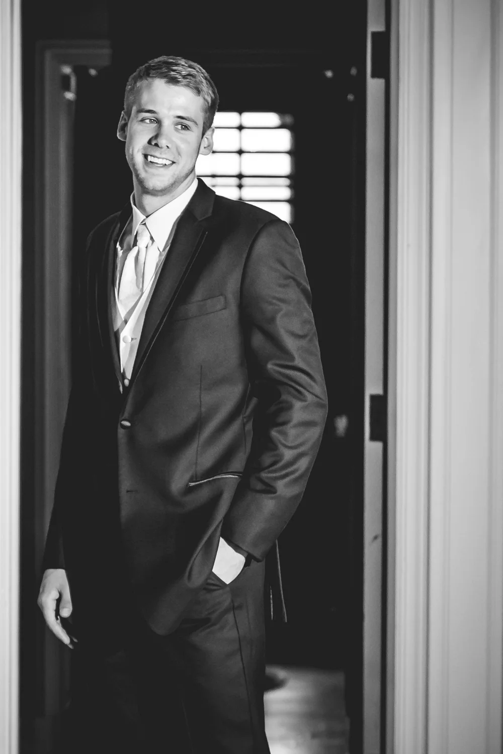 Groom at Highlands Ranch Mansion. Photographed by JMGant Photography, Denver Colorado wedding photographer. 