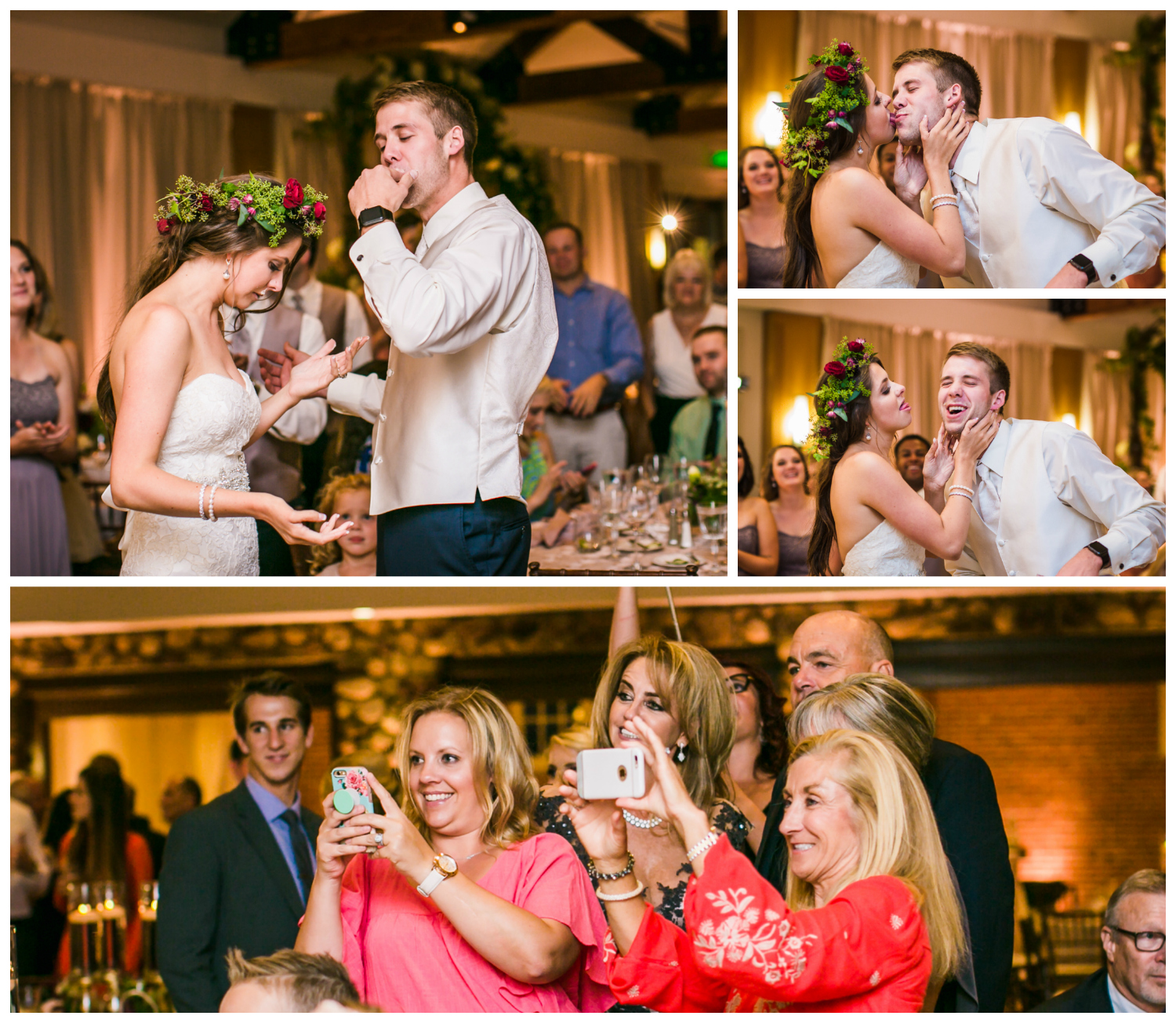 Cake cutting at Highlands Ranch Mansion. hotographed by JMGant Photography, Denver Colorado wedding photographer. 