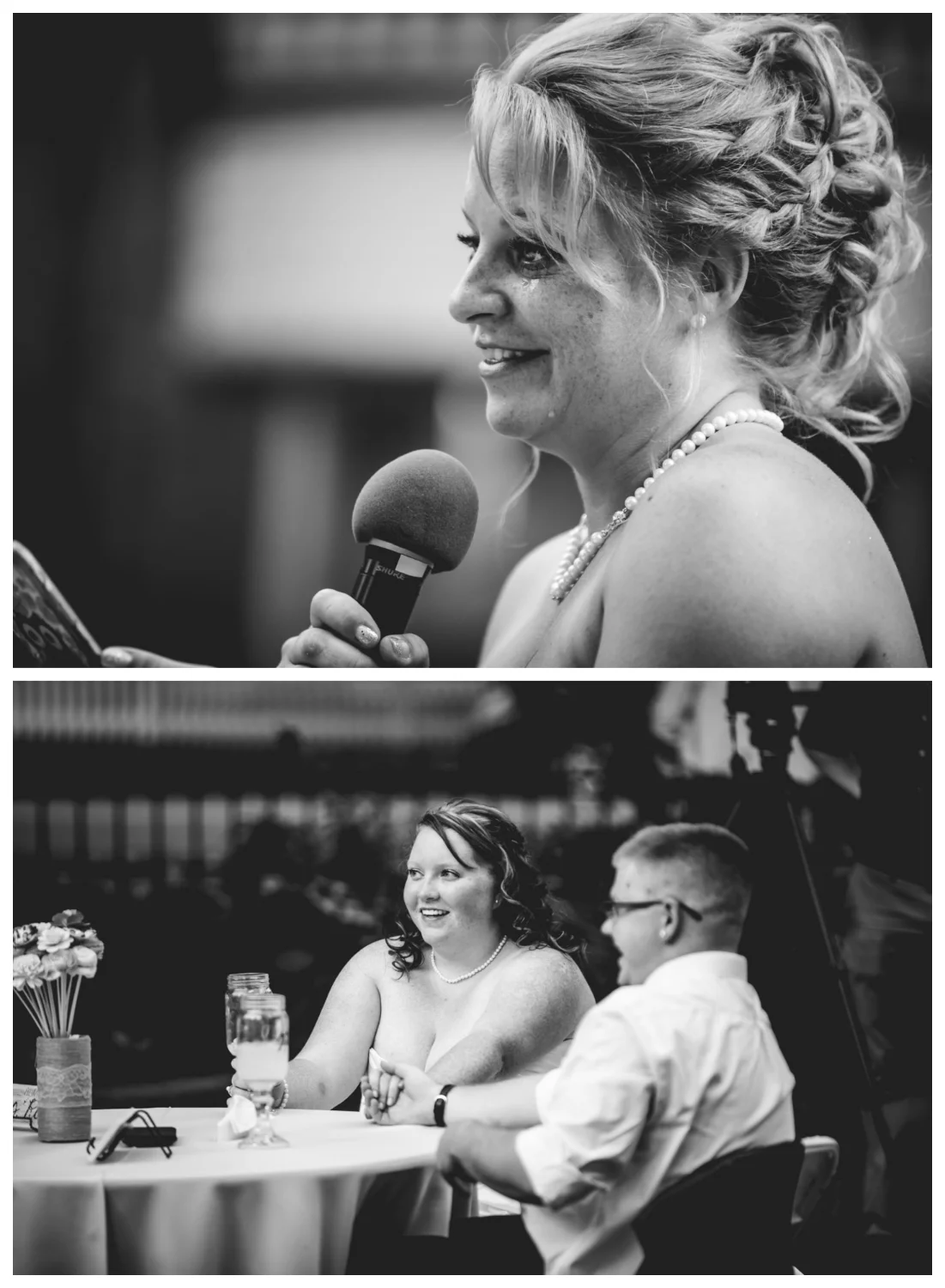 Wedding toasts given by the brides mom. Photographed by JMGant Photography.