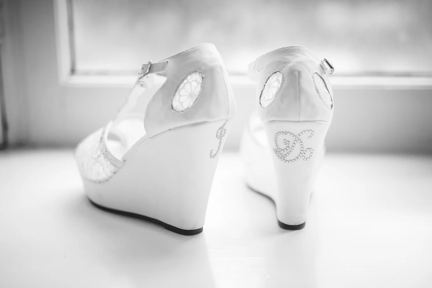 Bridal shoes. Photographed by JMGant Photography.