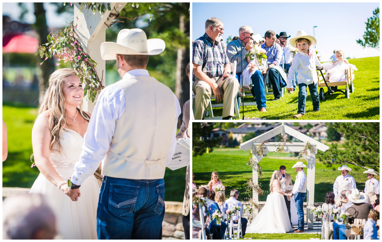 Wedding picture at the Big Red Barn at Highland Meadows Golf Course. Phototgraphed by Jared M. Gant of JMGant Photography. 