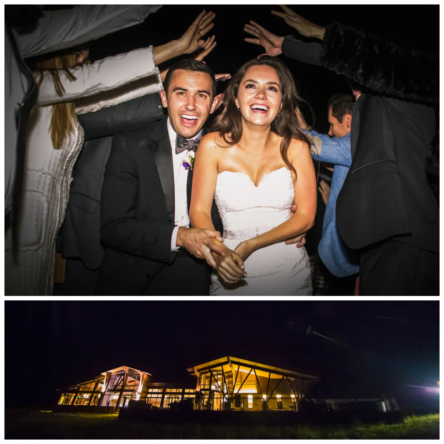 The exit. Vail Colorado Wedding photographed by JMGant Photography.