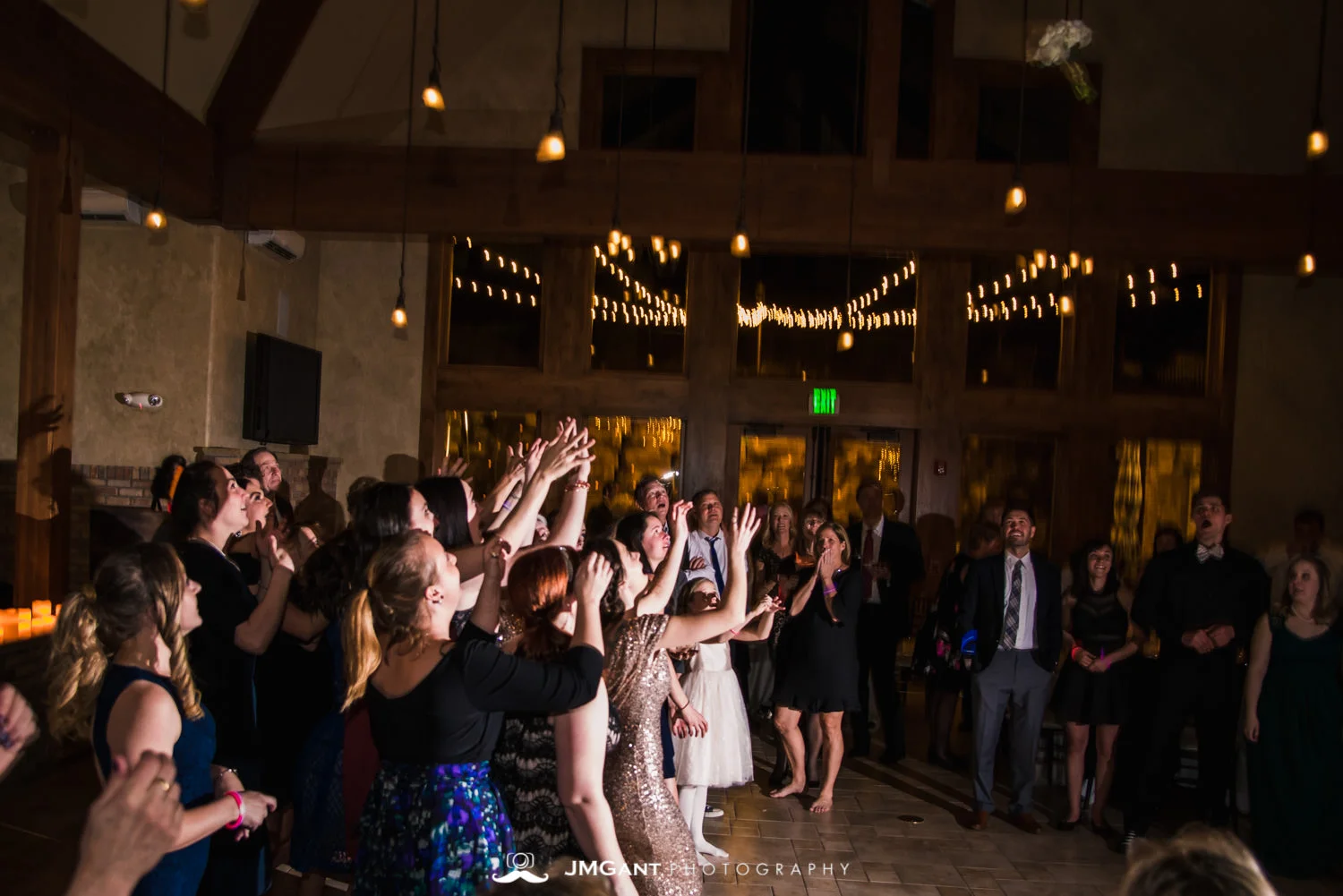 Stunning elegant wedding at the Della Terra Mountain Chateau in Estes Park Colorado. Photographed by Jared M. Gant of JMGant Photography.