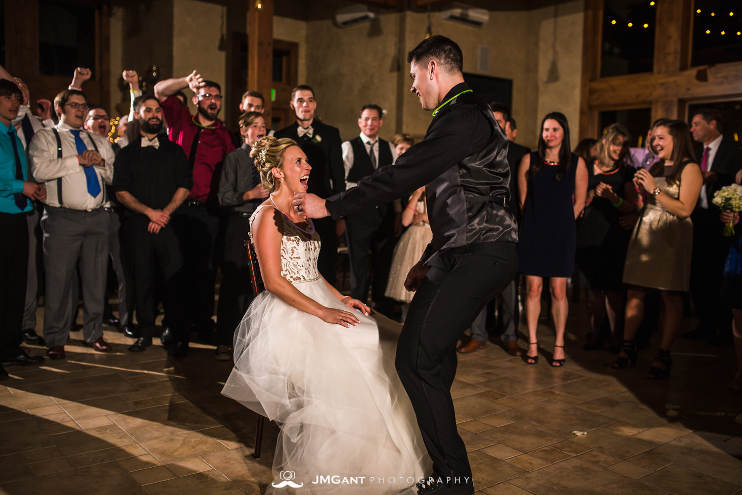 Stunning elegant wedding at the Della Terra Mountain Chateau in Estes Park Colorado. Photographed by Jared M. Gant of JMGant Photography.