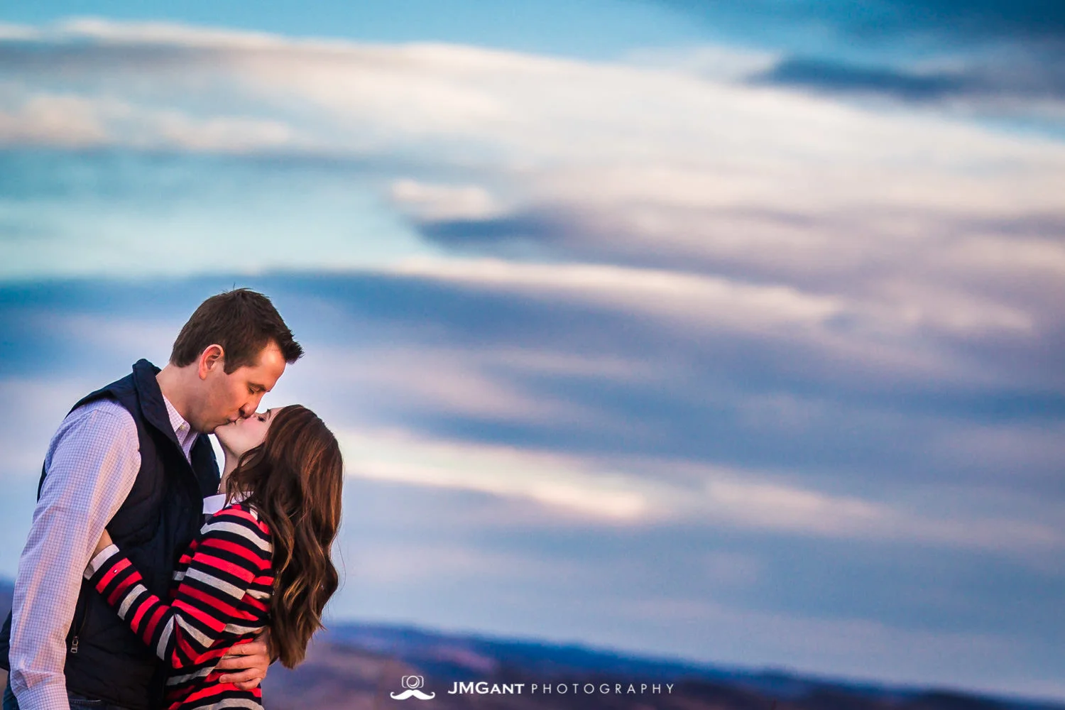 Horsetooth Reservoir engagement shoot in Fort Collins, photographed by JMGant Photography.