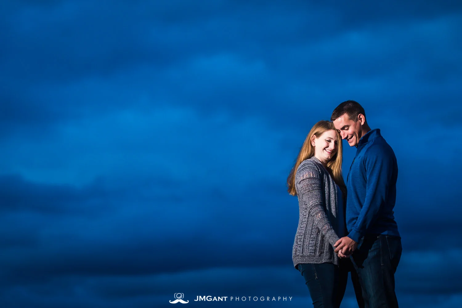 Early morning summer engagement photo shoot in Beaver Creek Colorado.
