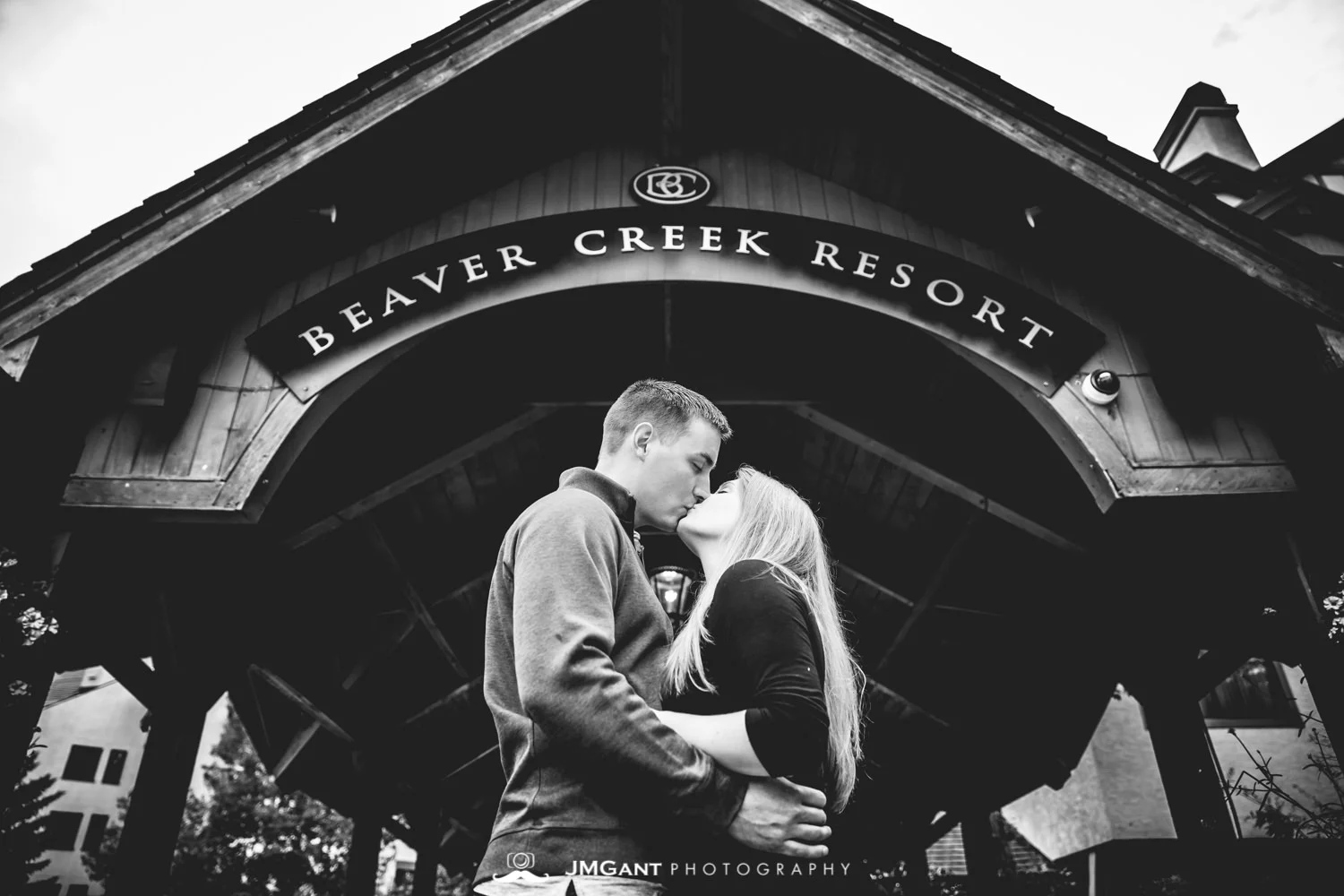 Early morning summer engagement photo shoot in Beaver Creek Colorado.