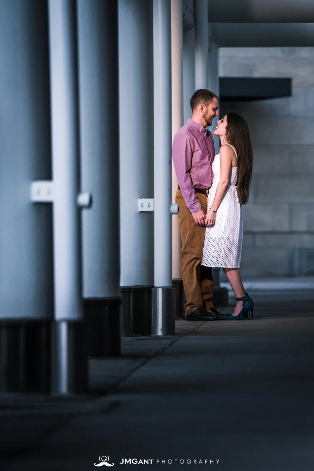 Downtown Denver Engagement Pictures captured by wedding photographer JMGant Photography