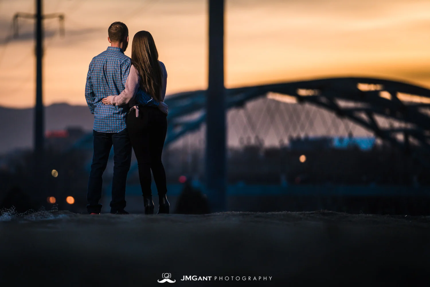 Downtown Denver Engagement Pictures captured by wedding photographer JMGant Photography