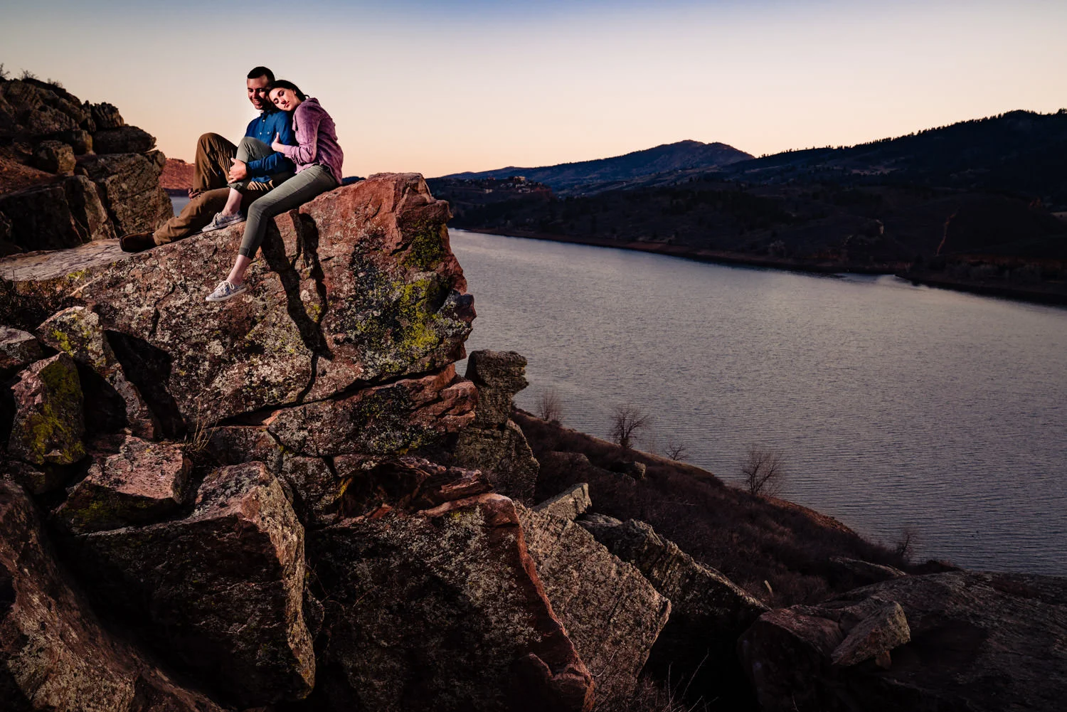 Horsetooth Reservoir Engagement Photos by Fort Collins Wedding Photographer JMGant Photography