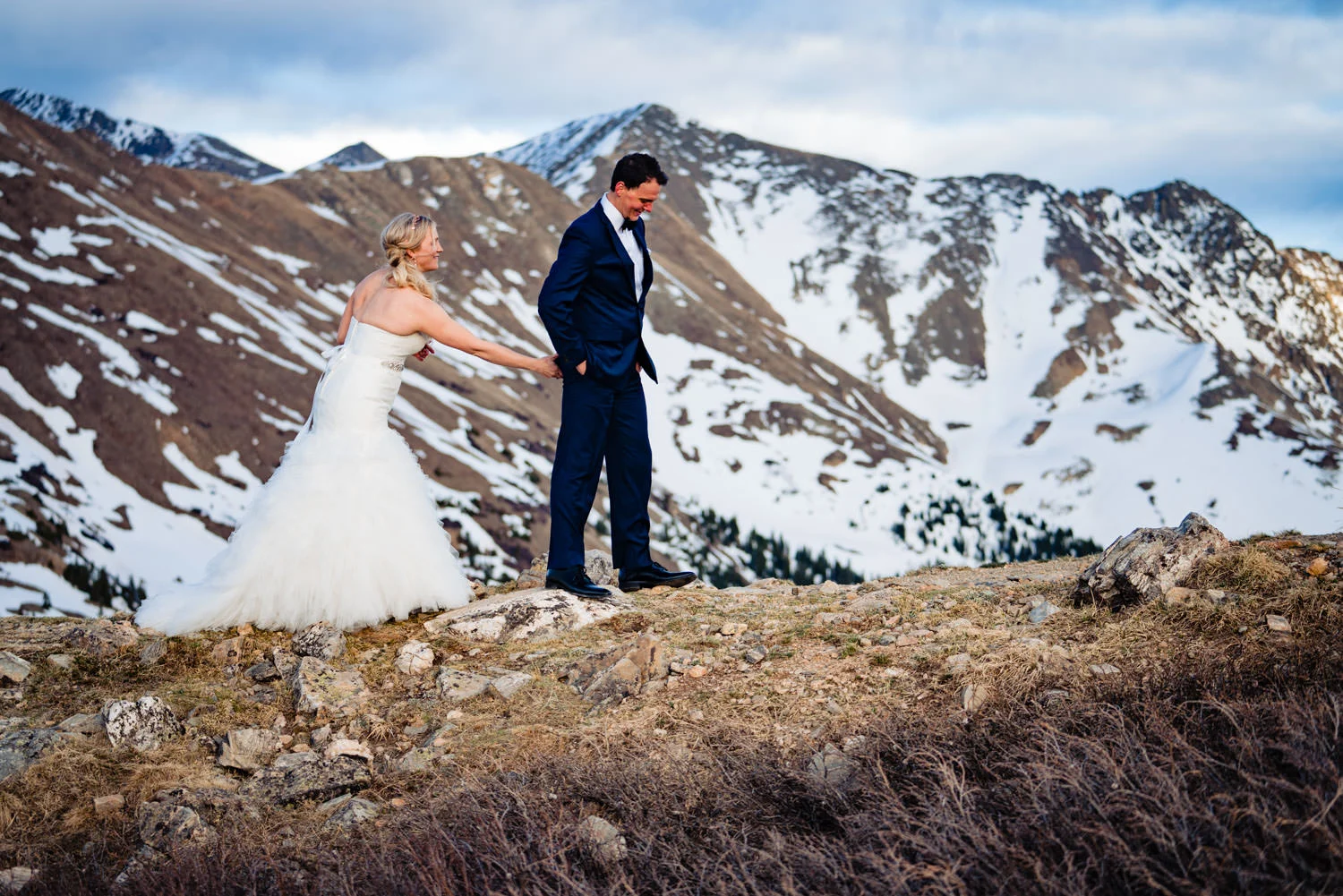 Loveland Pass Firstlook by Colorado wedding photographer Jared M. Gant of JMGant Photography.
