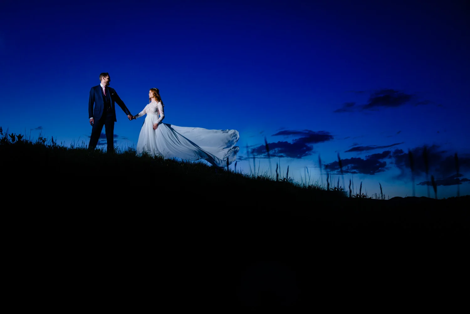 Lyons Colorado Wedding first look by Colorado wedding photographer, JMGant Photography.