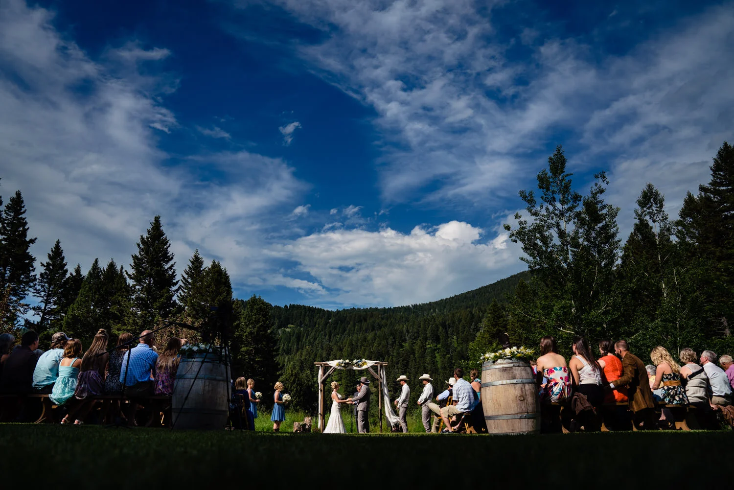 Bozeman Montana wedding by destination wedding photographer JMGant Photography.