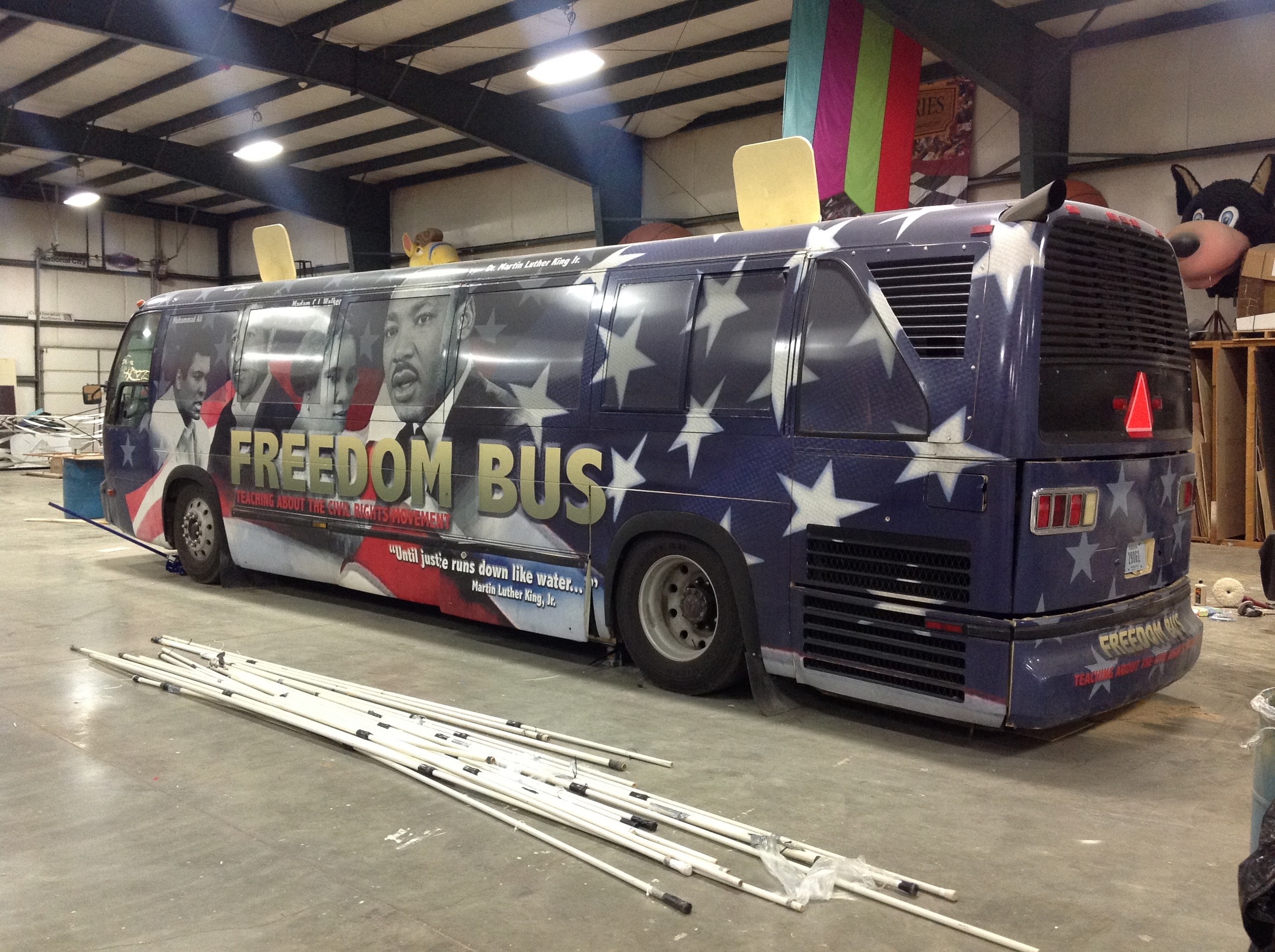 @ Expo Design where Miles Printing designed and created the interior for The Freedom Bus.