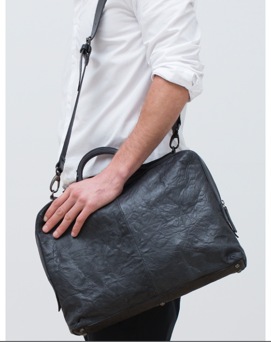 This leather briefcase satchel is hip yet classic, and will last for years to come. $275