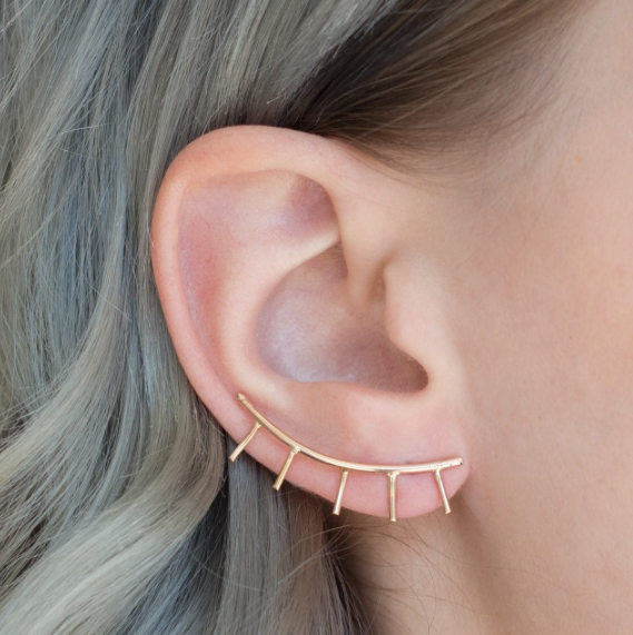 OneSixFive eyelash ear crawler