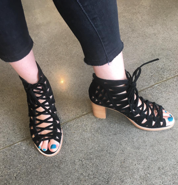 Jeffrey Campbell 'Coreen' in black or gray, available at our Alberta location