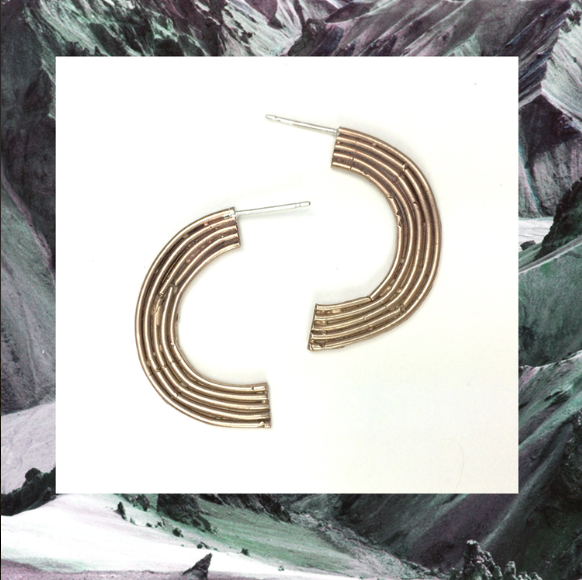 Rainbow Studs- oversized yet lightweight statement studs