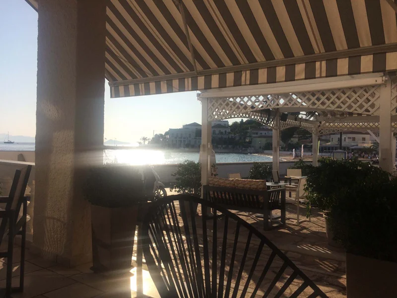 The morning view from the hotel