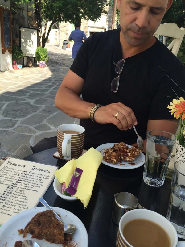 We took a trip up to the mountains to the town of Glinado where we ate homemade Halva and Mosaiko.