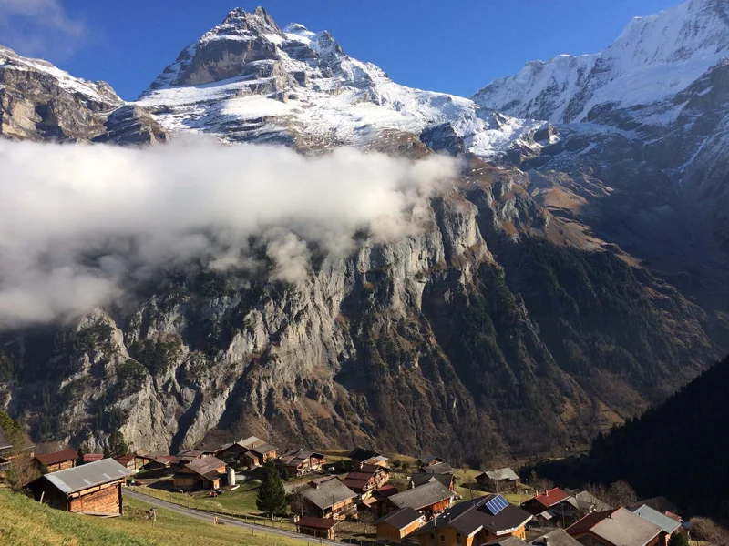 the town of Gimmelwald