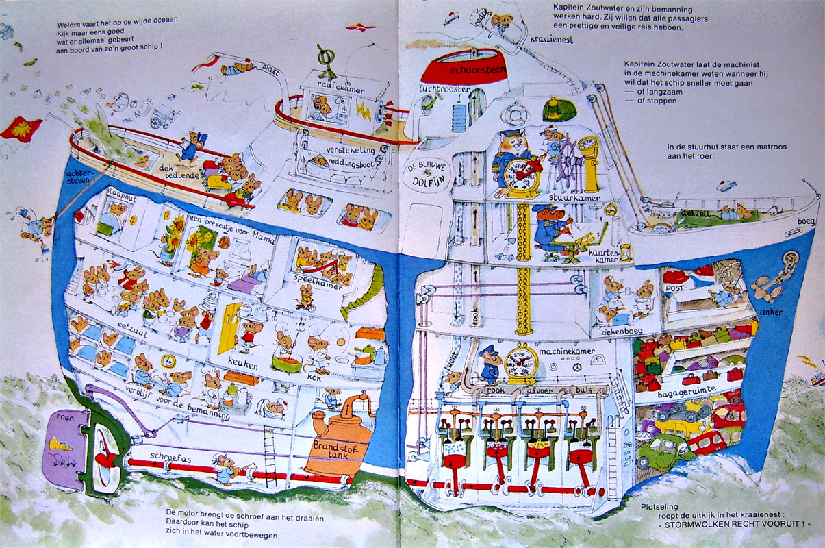 Ship shape: a Richard Scarry cross-section