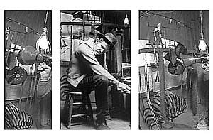 Tom Waits has a shedload of strange tool-like instruments, including the condundrum, which sounds 'like a jail door closing'