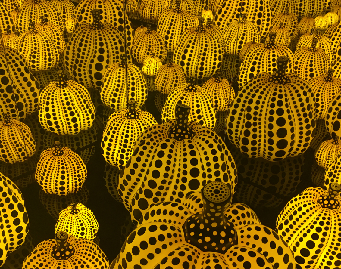 Halloween theme? No, it's artist Yahoi Kusama's pumpkins