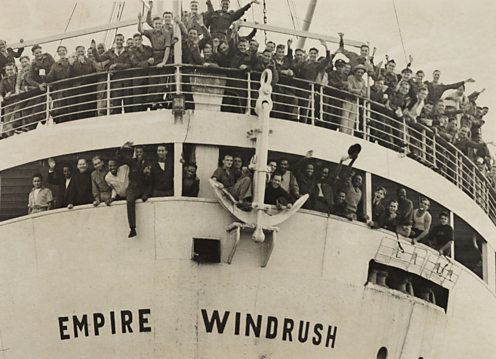 HMT Empire Windrush was originally a German ship, MV Monte Rosa, but was a British spoil of war and later carried thousands of West Indian immigrants to the UK in the 40s and 50s 