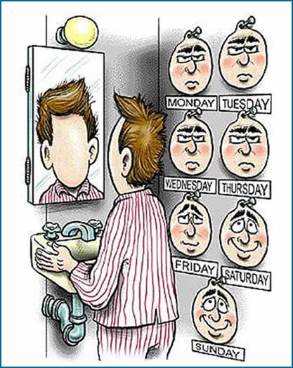 Facing up to the week …