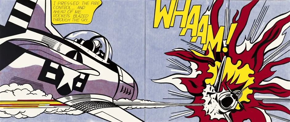 The art of noise, pop style. Lichtenstein, 1964. 