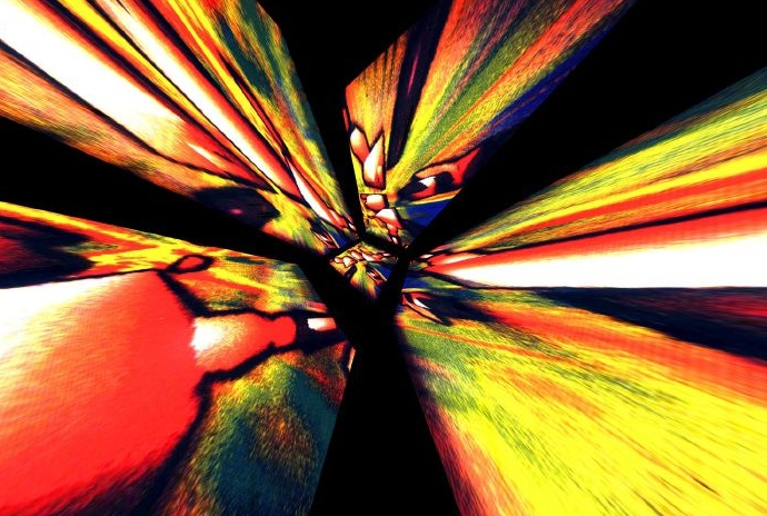 From the cover of The Future Sound of London's debut album Accelerator