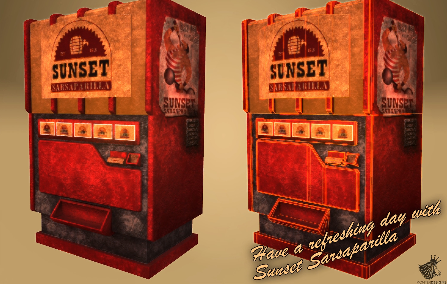 Vending machines for your Sunset Sarsparilla