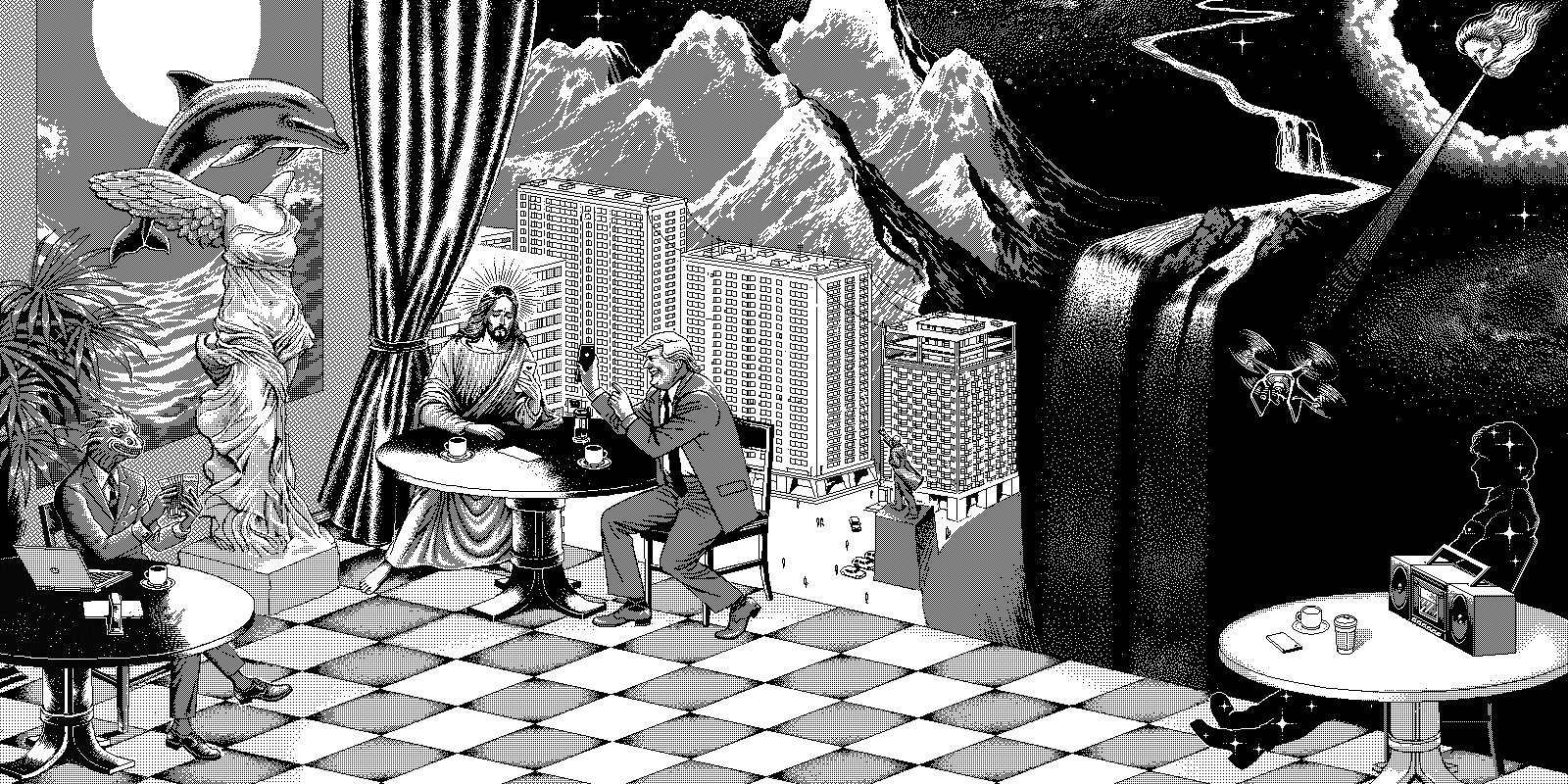 Modern dystopia: a gif for Gruff Rhys's Babelsberg