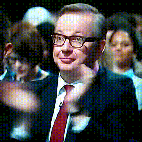 Michael Gove. Never mind those lizards, this is frog-alien territory