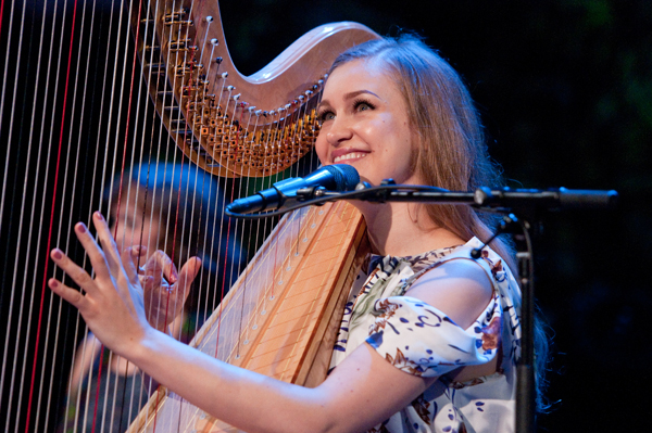 Joanna, not on the joanna, but the harp