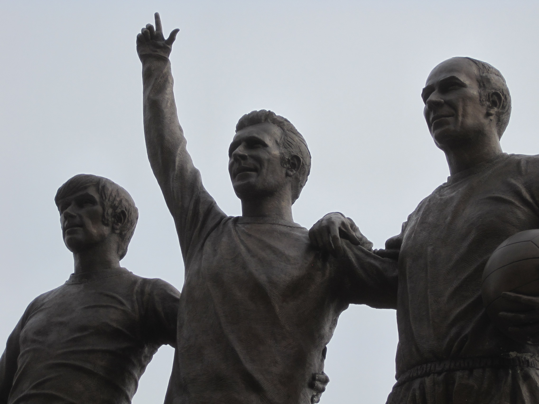 The most photographed statue in football: the holy trinity of Best, Law and Charlton